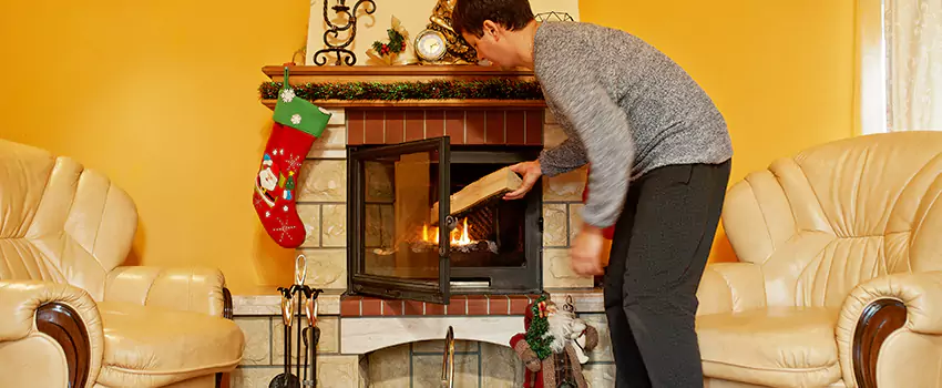 Rusted Metal Fireplace Restoration in Wheeling, West Virginia